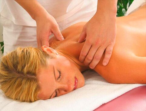 Therapeutic massage for cervical osteochondrosis
