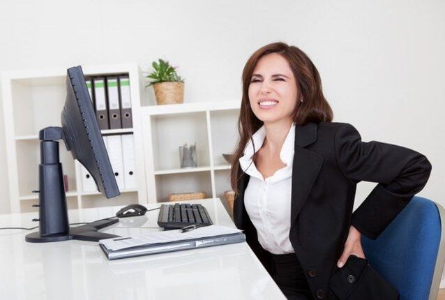 back pain due to sedentary work